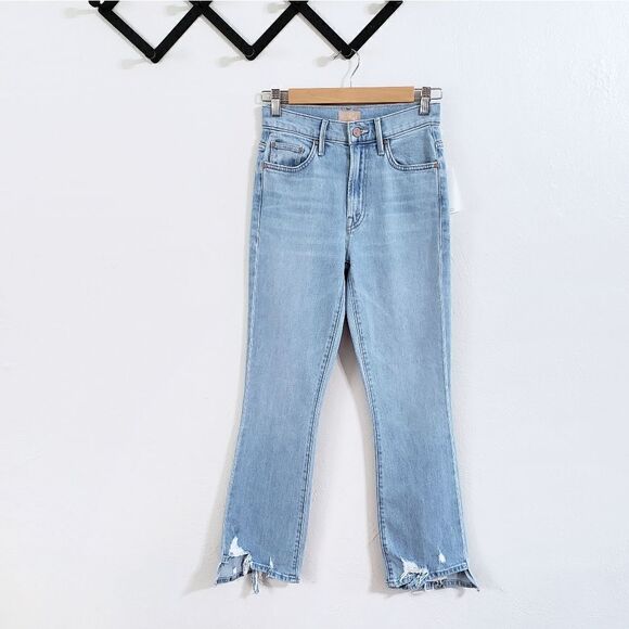 Mother The Insider Crop Step Chew Bootcut Ankle Jeans In Mentally Elsewhere Size - Picture 5 of 11